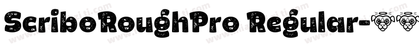 ScriboRoughPro Regular字体转换